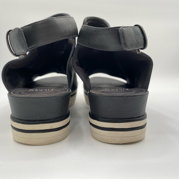 EILEEN FISHER Sport Platform Sandal Sz 7 Charcoal Gray - Picture 5 of 14
